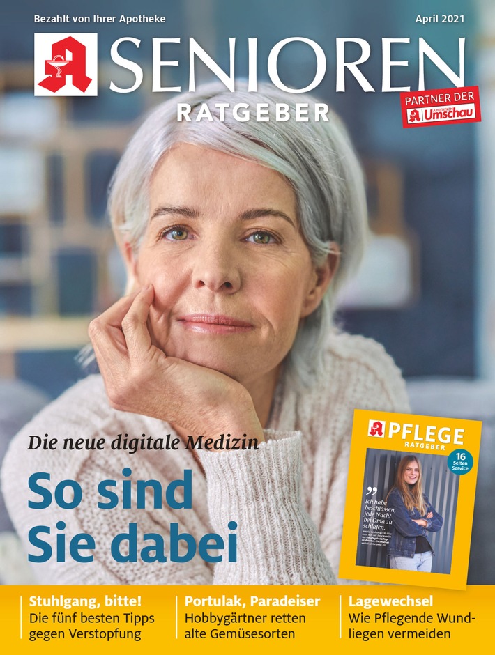 Digitale Medizin: So sind Sie dabei / Handy und Tablet statt Überweisungsschein und Rezept auf Papier: Das Apothekenmagazin „Senioren Ratgeber“ über die Vorzüge der digitalen Medizin