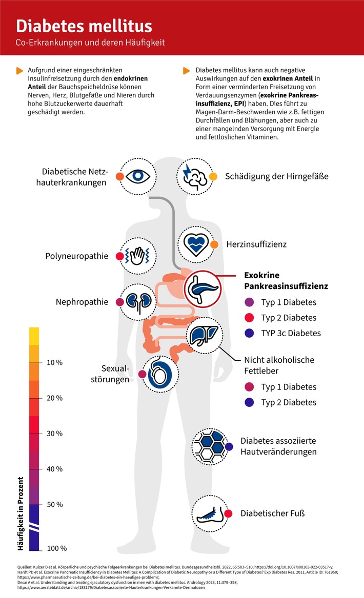 Unterschätzte Gefahr bei Diabetes mellitus: Unterzuckerungen durch Verdauungsenzymmangel